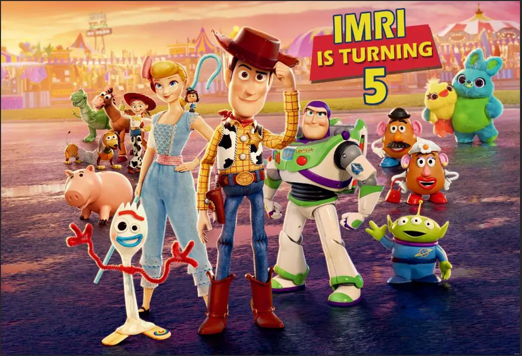 7x5FT New Toy Story RV Park Woody Jessie DIY Custom Photo Studio Backdrop Background Vinyl 220cm X 150cm | Электроника