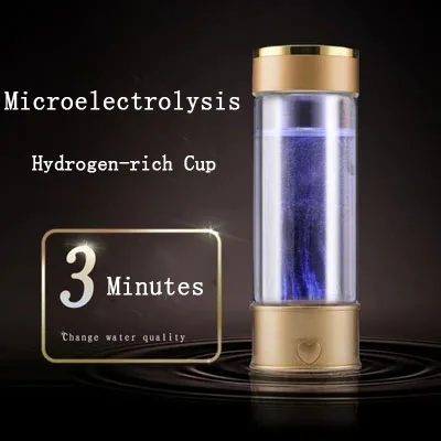 

Portable Hydrogen-Rich Water Cup Water Ionizer Maker/Generator Super Antioxidants ORP Hydrogen Alkaline Water Bottle SH1