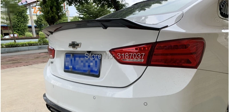 Для Chevrolet Malibu XL спойлер 2016-2019 года глянцевый чехол из углеродного волокна для