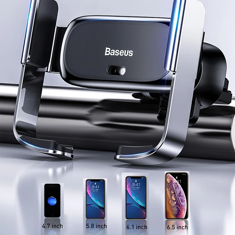 

Baseus Automatic Car Phone Holder For iPhone 11 X Xs Max Car Air Vent Mount Phone Holder For Samsung Note 10 Smart Auto Grip