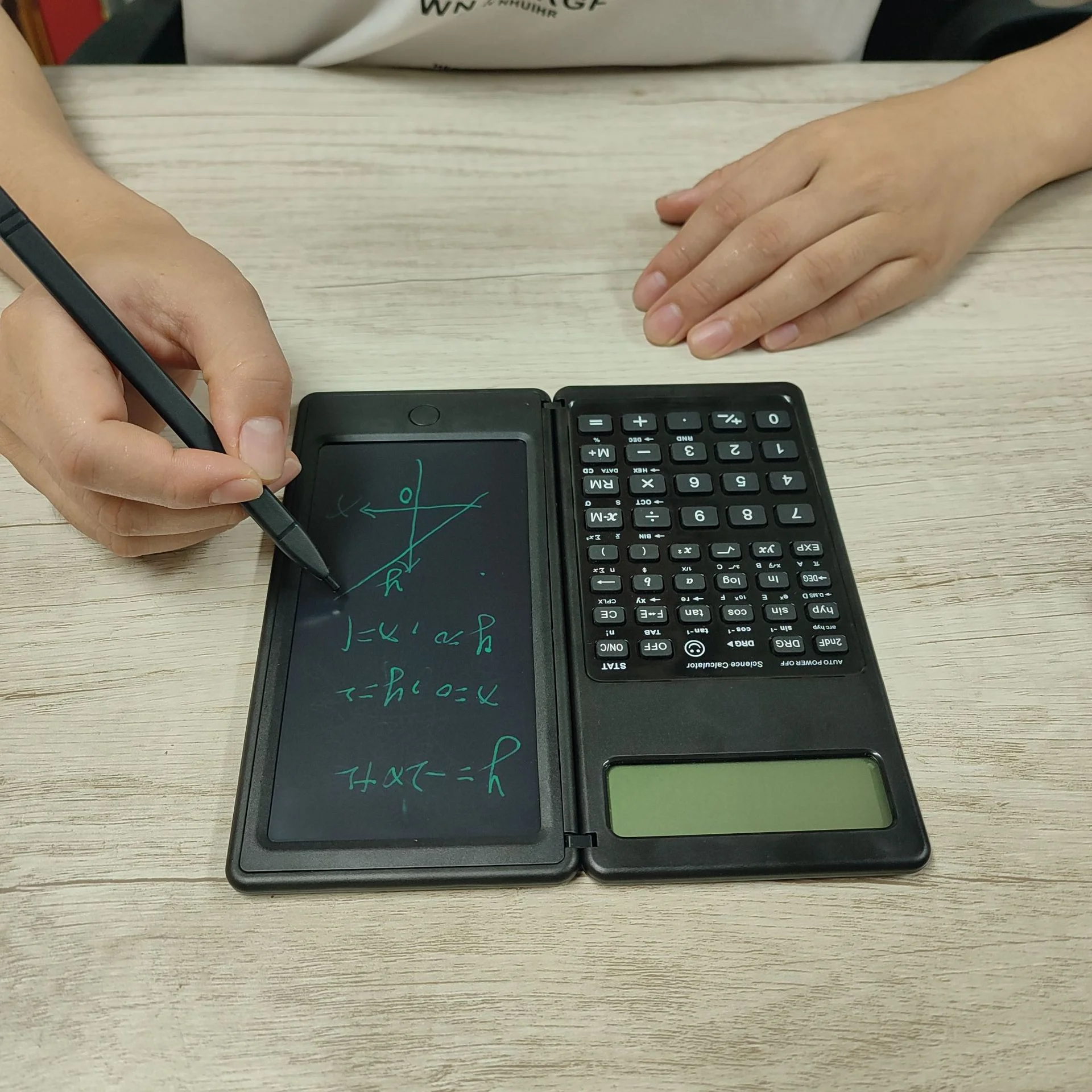 

Fold Science Function Calculator Writing Pad Calculator with Liquid Crystal Writing Pad Student Drawing Pad