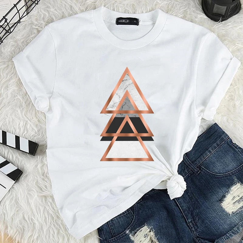 

Beautiful Geometry Print T Shirt Men Women 90s Graphic T-shirt Harajuku Tops Tee Cute Short Sleeve Anime Tshirt Female Tshirts