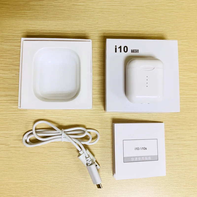 i10 Top version I10 tws оригинальные мини i12 5,0 bluetooth наушники i100 беспроводные наушники air i7s гарнитура геймер для xiaomi iPhone samsun - Цвет: i10 Top version