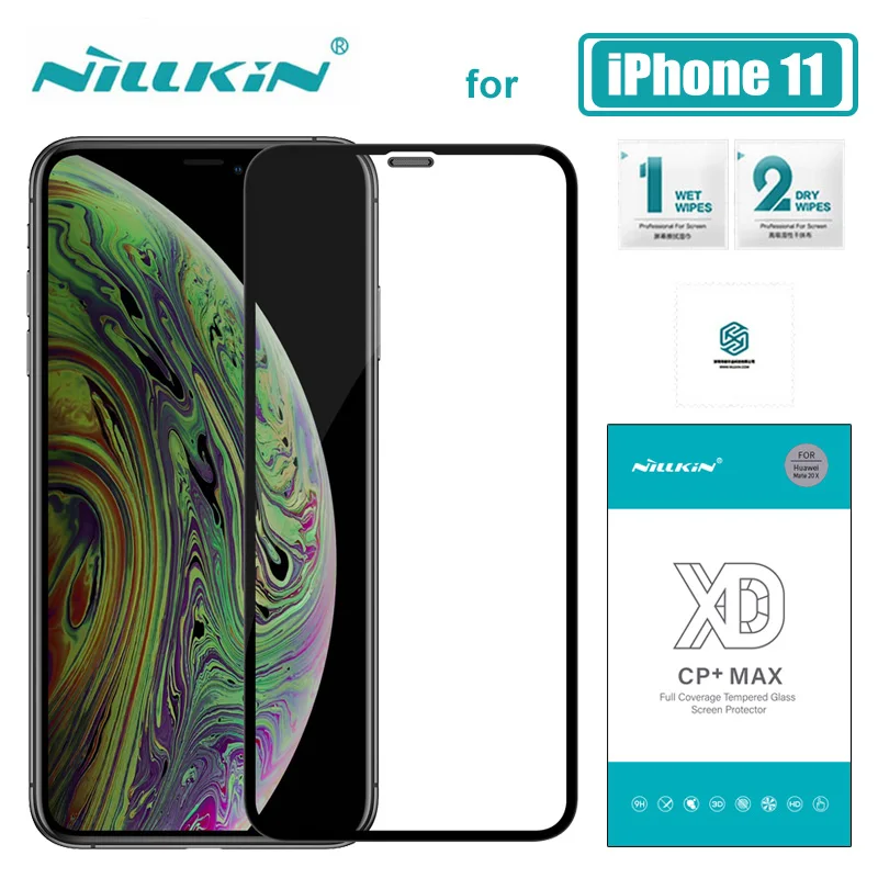 Стекло Nillkin XD CP + Max для iPhone 11 Pro полное покрытие 3D закаленное стекло Защита экрана HD