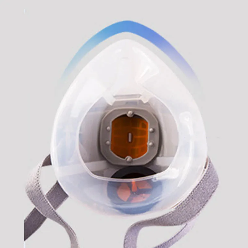 

Adjustable Silicone/Rubber Gas Mask Face Mask with Filter Half Mouth Mask Protection Respirator for Men Working Safety Supplies