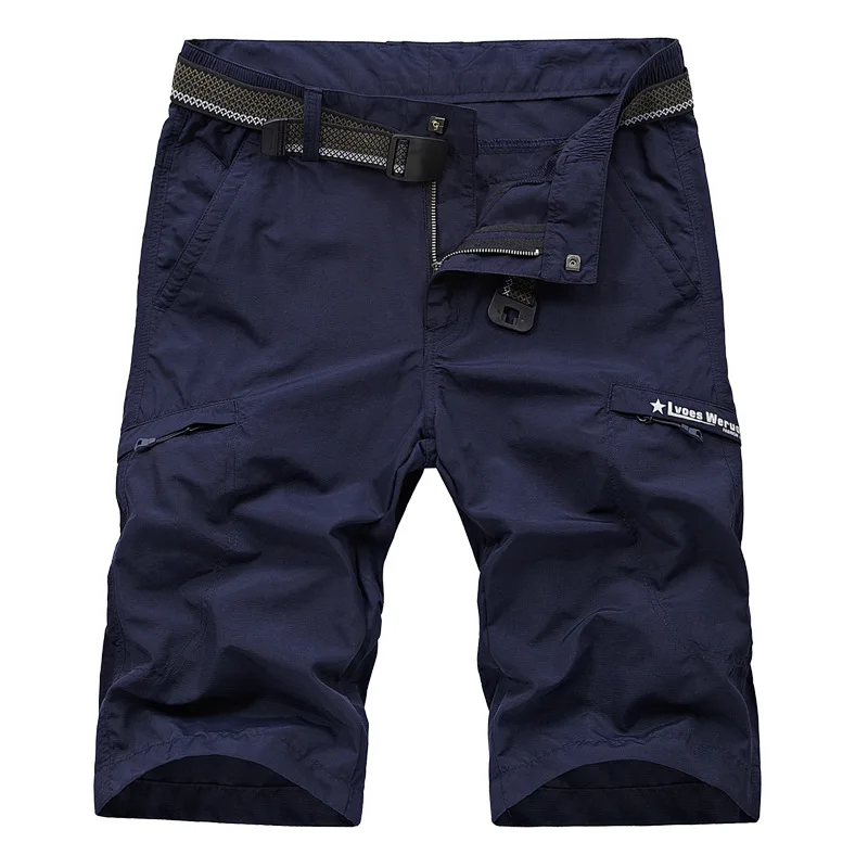 

Military Summer Shorts Men Quick Dry Casual Short Homme Thin Bermudas Masculina Beach Shorts Men Short With Belt Plus Size L-4XL