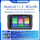 Автомобильный DVD-плеер Carplay 2DIN Android 11,0 для Volkswagen VW Passat b6 Skoda Seat Octavia Golf Touran Polo LADA 4G + WIifi Радио RDS