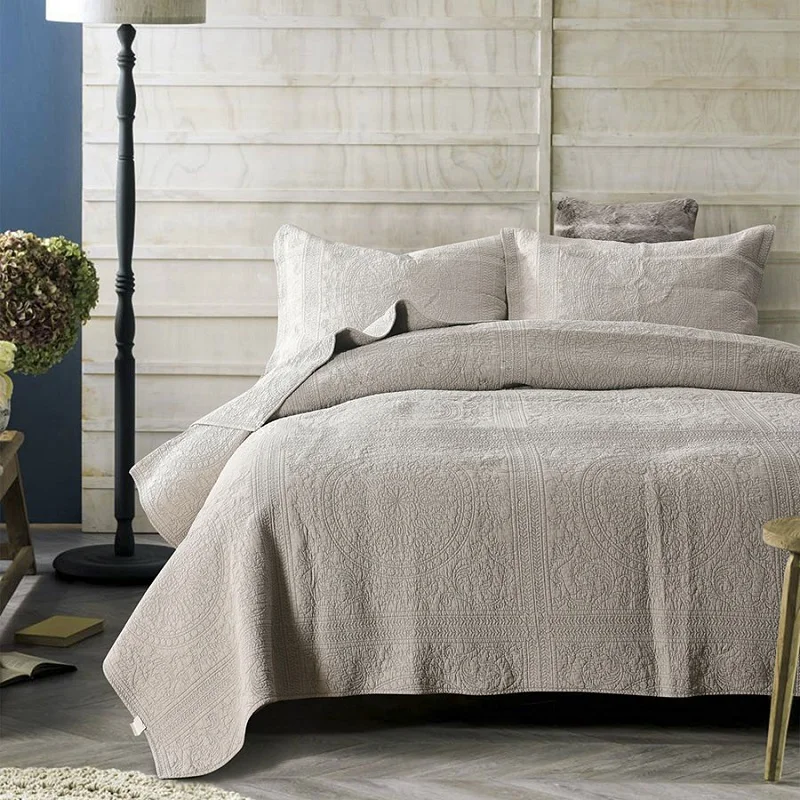 Комплект одеял CHAUSUB комплект из 3 предметов хлопковое покрывало с вышивкой