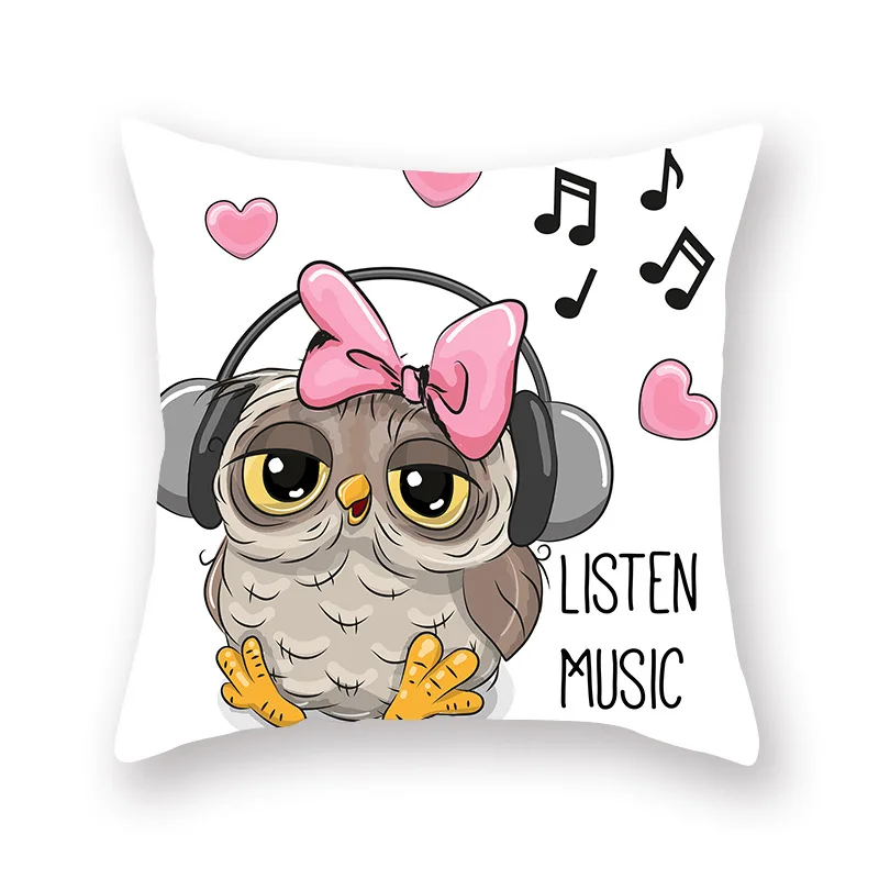 

Cartoon cute pillowcase daily living room bedroom universal cushion cover decoration simple cushion pillowcase