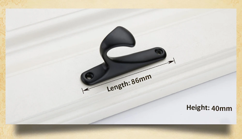 LEEDIS Antioxidant Rust-proof Single Hook Aluminum Alloy Wall Mounted Hat Coat for wood door paneled wall | Обустройство дома