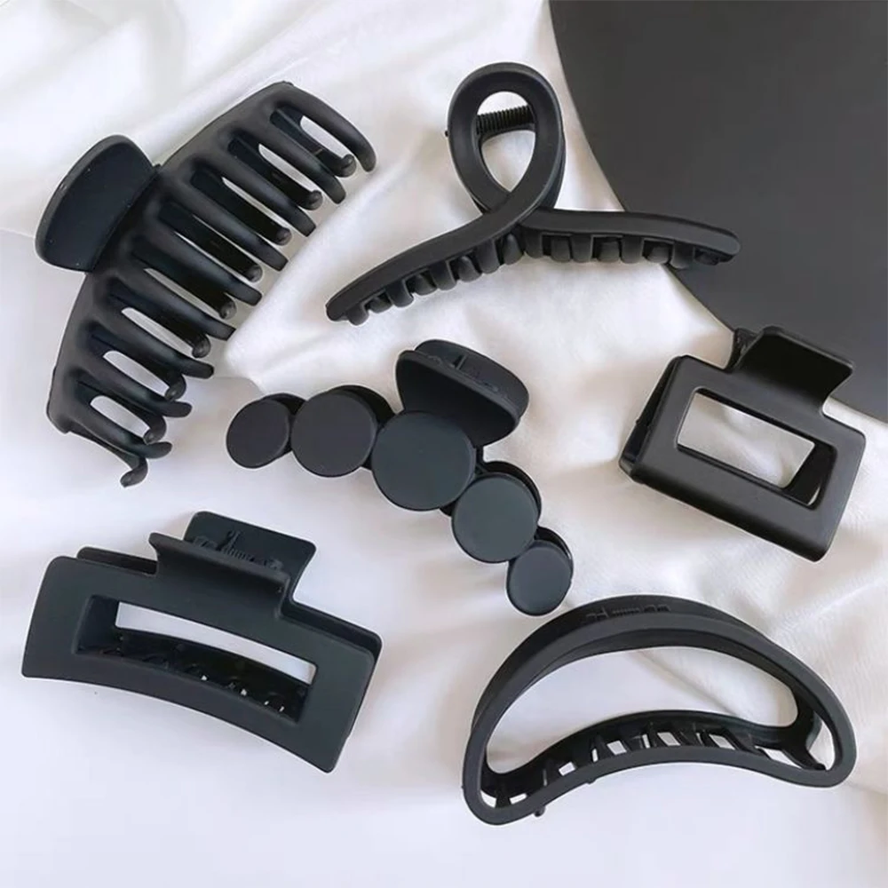 

1 шт. новые корейские черные большие заколки для волос, шпильки для волос, акриловые заколки для волос для девочек, женские заколки для волос ...