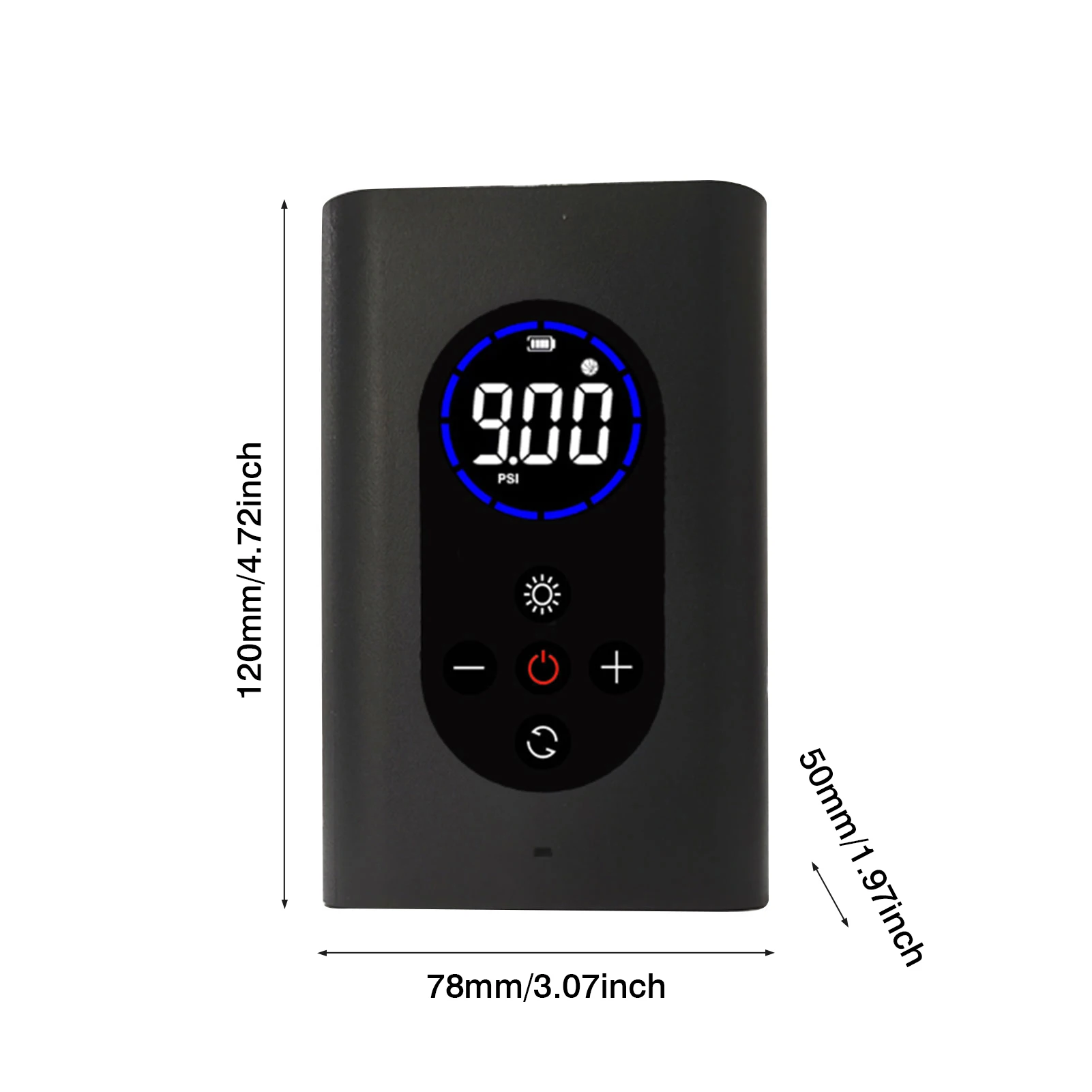 

5V/2A 150PSI Smart Wireless Air Pump Portable Micro USB Charging Car Tire Electric Air Pump Inflator Car Accessories