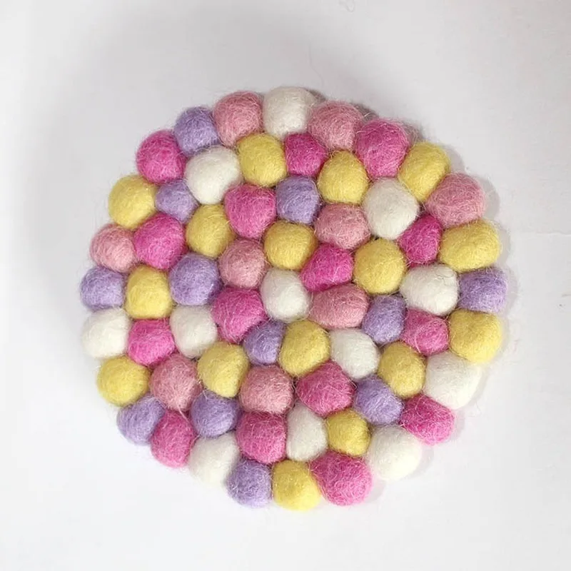 Подставка из войлока ручной работы круглые и квадратные подставки подставка под