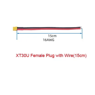 XT30 female wire 16AWG 15cm