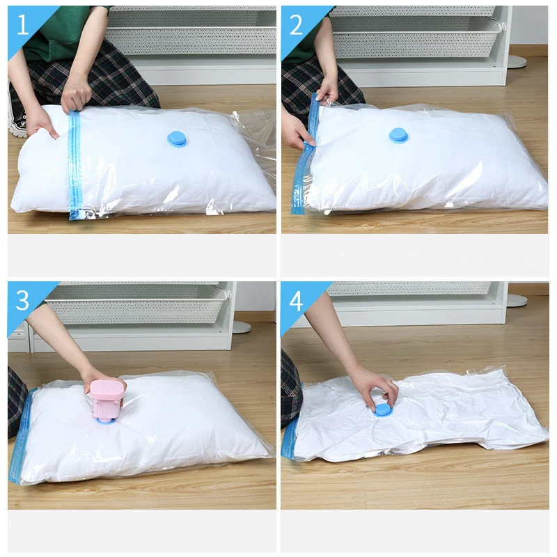 1 шт. вакуумного сумка Органайзер многоразовая для хранения с ручкой одежда