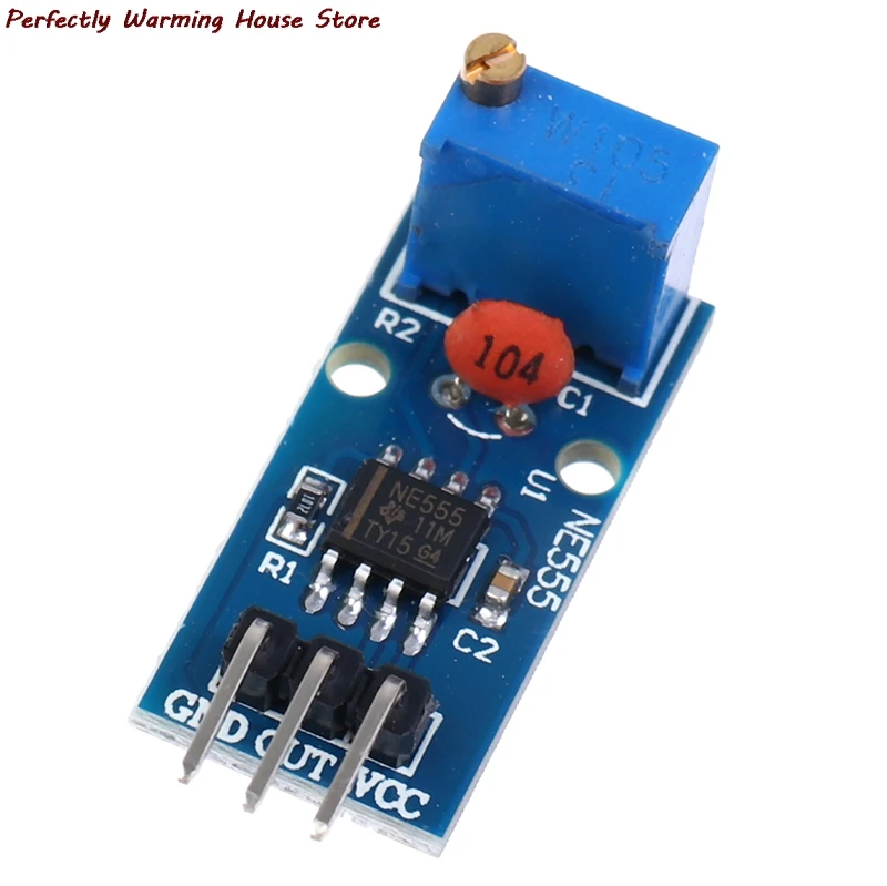 

1pc 5V-12V NE555 Frequency Adjustable Pulse Generator Module NE555 Chip 3*1.5cm