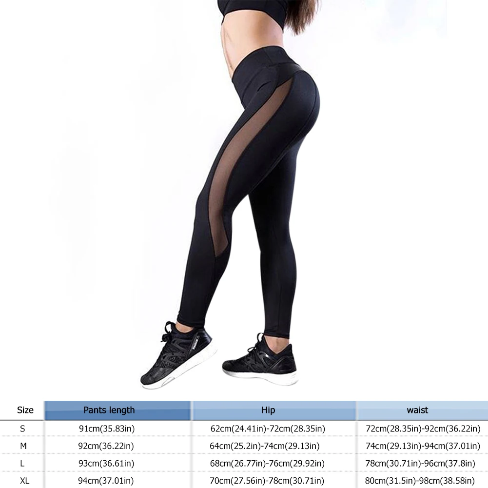 

Female Stitching Yoga Pants Ladies High Waist Slim Fit Skinny Hip Lifting Leggings Women Breathable Seamless Trousers
