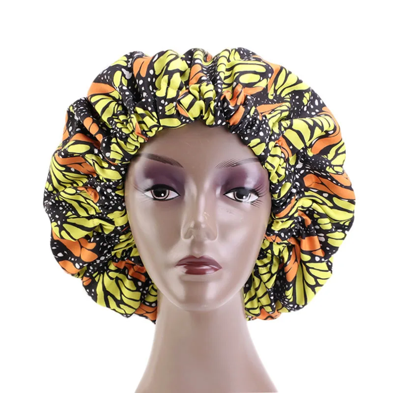 Тканевая шапка для сна из Анкары с принтом эластичная чалма широкими лентами