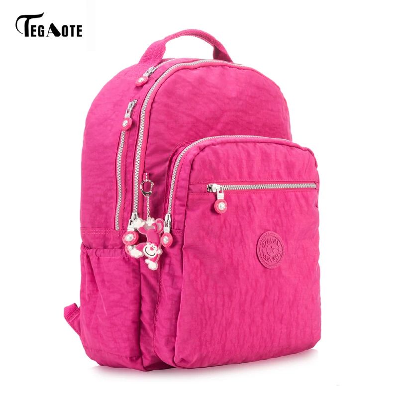 TEGAOTE, женский рюкзак для девочек-подростков, нейлоновые рюкзаки, Mochila Feminina, женский рюкзак для путешествий, школьный рюкзак, Sac A Dos