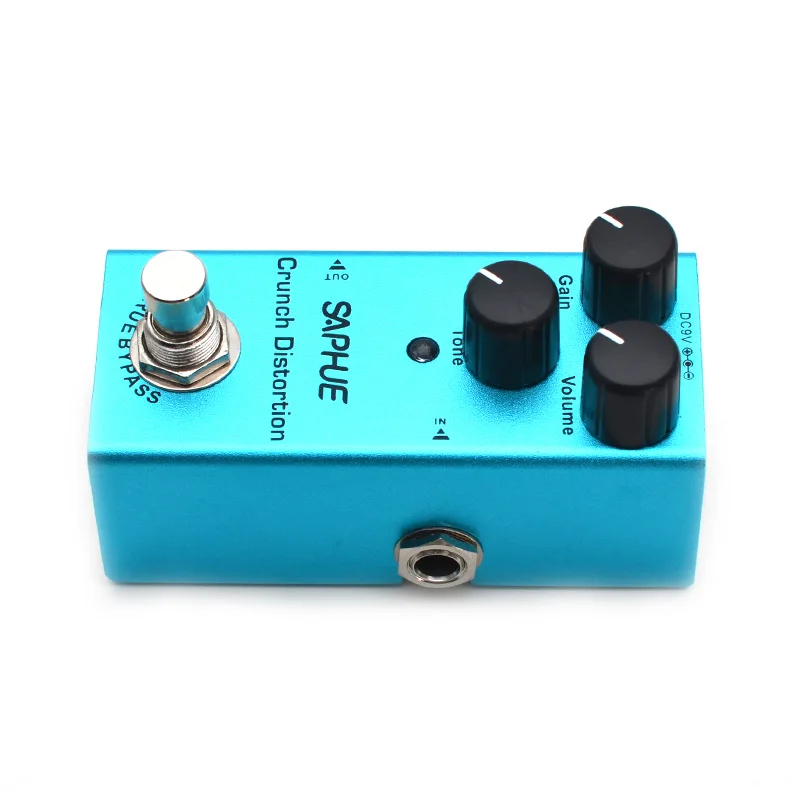 saphue elektrische gitarre crunch distortion pedal gainvolumenton knob highlow frequency mini einzigen typ dc 9v true bypass free global shipping
