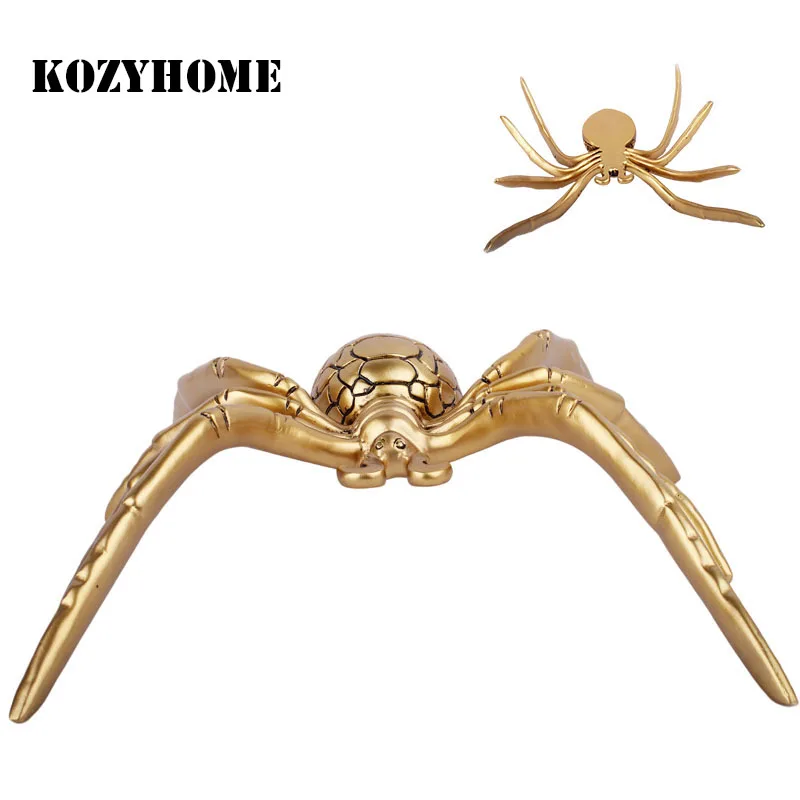 

Large Gold Spider Home Decorations Creative Resin Animal Statue Personalized Craft Decorations Interior Furnishings
