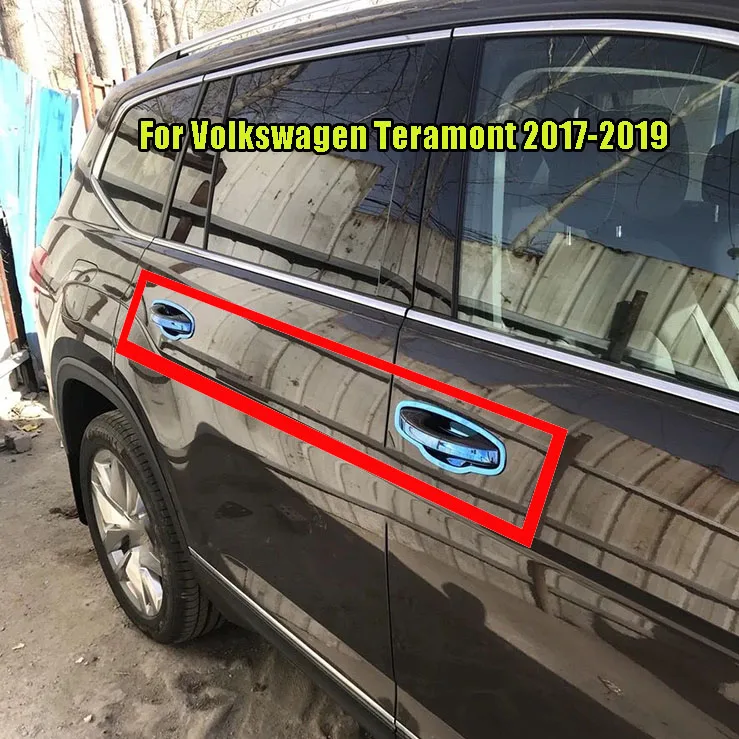 Стайлинг автомобиля для Volkswagen Teramont 2017 2019 наклейки хромированная крышка внешней