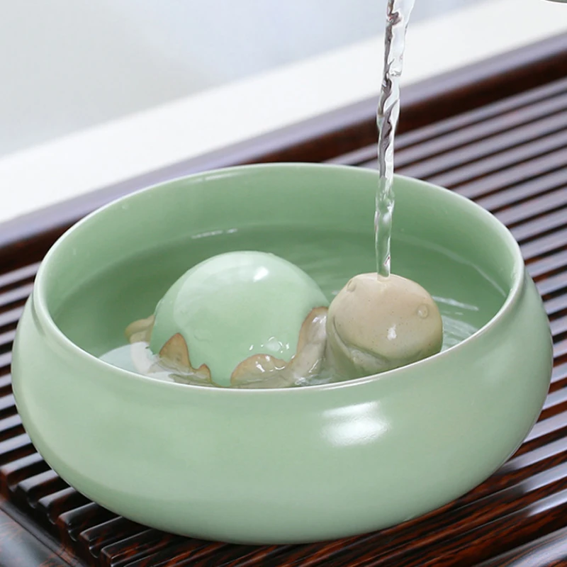 SENDIAN-Accesorios de cer&aacute;mica para t&eacute; de tortuga peque&ntilde;a, resistente a altas temperaturas, para mascota, horno Ru, 2021-4