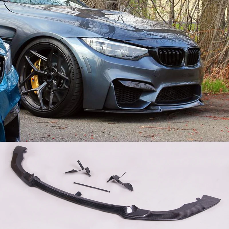 C 0S Стиль углеродного волокна 1:1 передний спойлер для BMW F80 M2 F82 M4|Амортизаторы| |