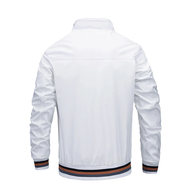 

Autumn Thin Jackets Mens Casual Coats Spring New Fashion Stand Collar Men Bomber Jacket Outdoors Clothes Streetwear 2021