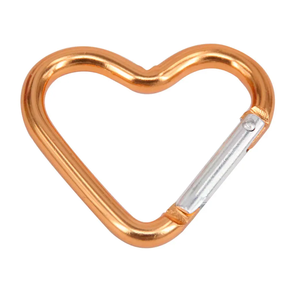 

5/10/20pcs Heart-Shaped Carabiner Clip Aluminum Alloy Carabiner Hook Holder for Luggage, Toys, Quick Hanging, Key Ring