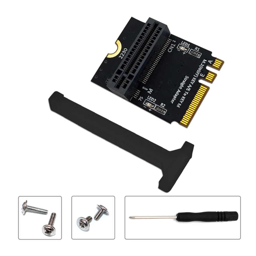 

M.2 NVME Adapter SSD PCIE M2 NGFF M.2 Key A/E Adapter for 2280 M2 NVME SSD Riser Card Vertical Installation