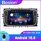 Bosion автомобильный мультимедийный плеер Android 10 GPS Авторадио 2 Din для FORDFocusMondeoS-MAXC-MAXGalaxy RAM 4GB ROM 64GB радио DSP