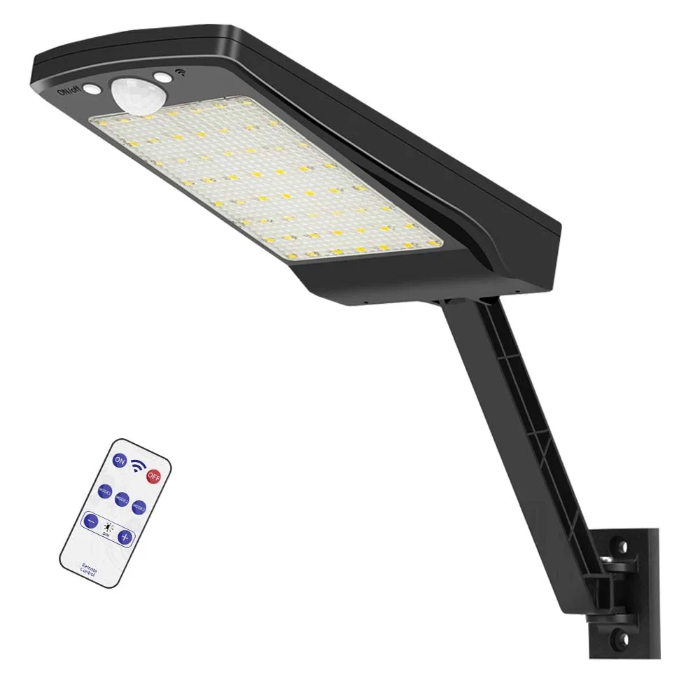 Светодиодный светильник на солнечной батарее уличный датчик движения PIR