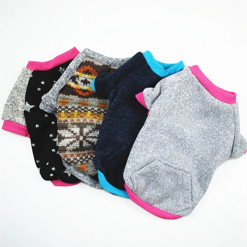 Теплая толстовка для домашних животных одежда собак повседневные пальто зимы и