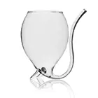 Креативная прозрачная кружка 300 мл 1 шт., чертово-красный бокал для вина, Кружка со встроенной питьевой трубой, чашка для воды для дома, бара, отеля