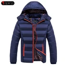 Мужская стеганая куртка с капюшоном, Зимняя парка, защита от холода, размер M-6XL