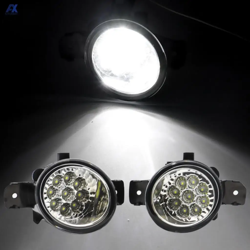 

Светодиодный ные Противотуманные фары на бампер для Nissan Altima Maxima Rogue Sentra Pathfinder Foglights White 6000K для Qashqai X-Trail T30 T31