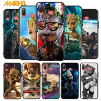 groot marvel avengers for samsung galaxy a9 a8 star a750 a7 a6 a5 a3 plus 2018 2017 2016 silicone black phone case soft cover