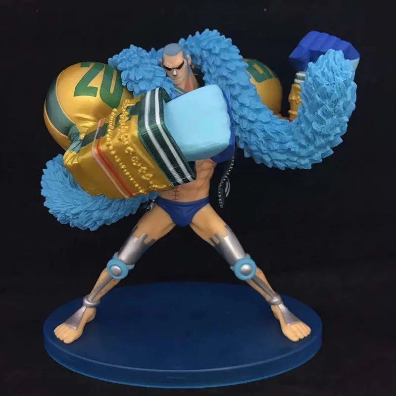 

Anime Franky 20th Bule Clothes H Ver PVC Action Figure Collectible Model Doll Toy 17cm