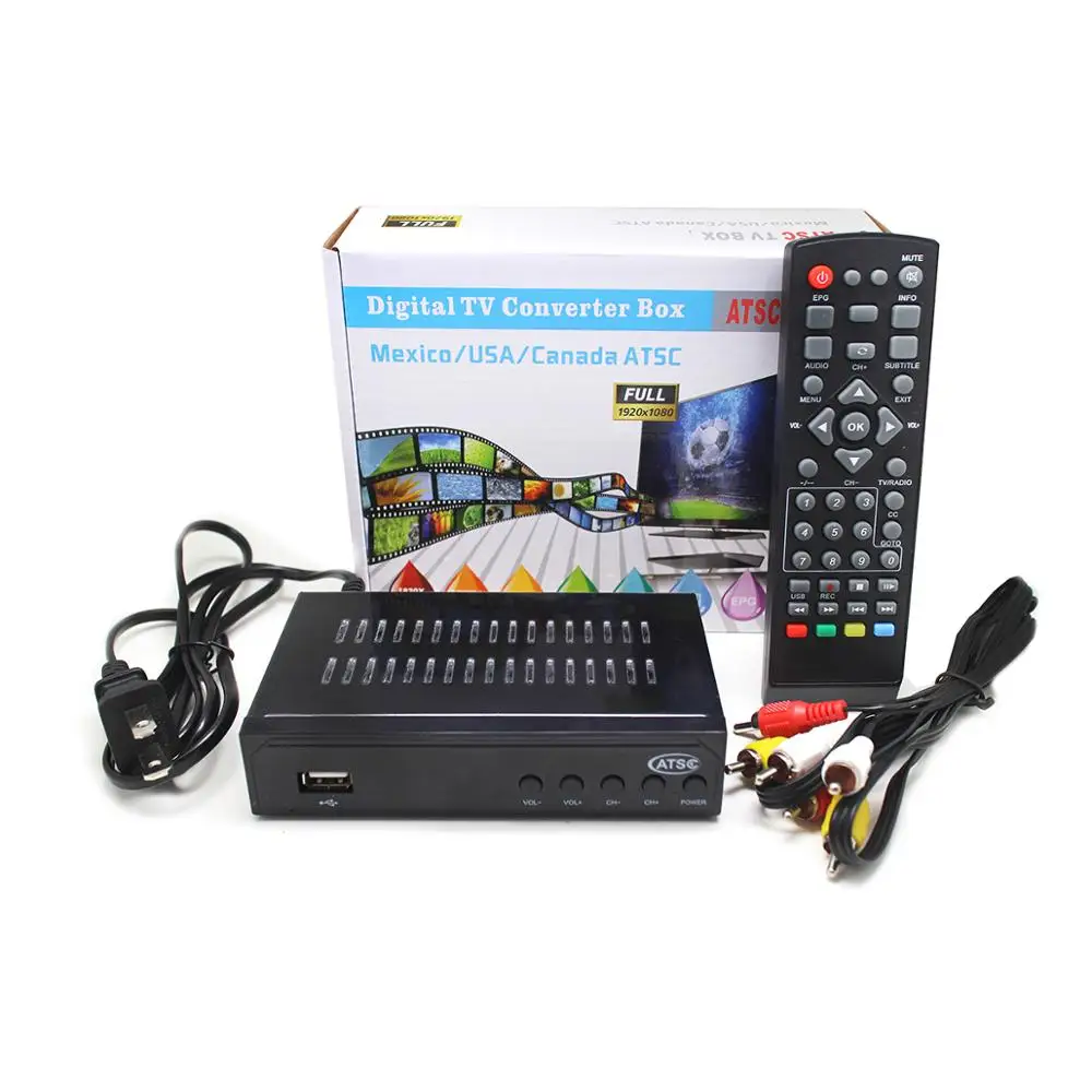 Hot selling USA Mexico Canada Atsc-t Terrestrial Digital TV Receiver Tv Tuner support Atsc Box Broadcast | Электроника