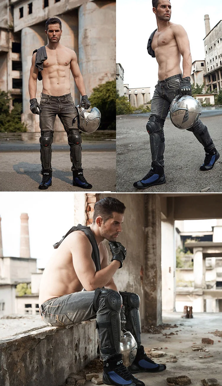 Кожаные мотоциклетные ботинки дышащая защитная обувь для езды на мотоцикле