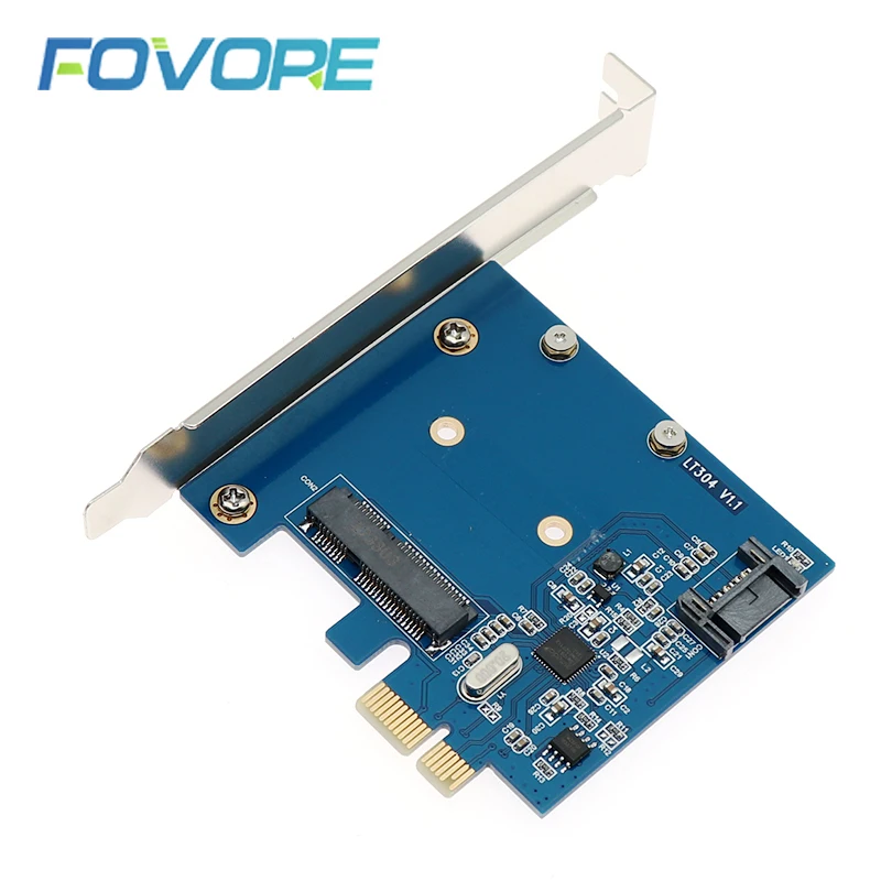 Конвертер mSATA SATA в PCIe 3 0 III карта преобразователя SATA3.0 PCI express адаптер с поддержкой