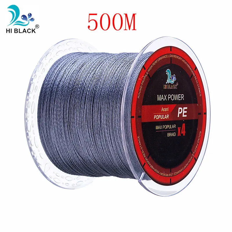 Gray 500m Новинка m500m1000m 4 нити Япония многофиламентная PE плетеная леска 8 фунтов до 80 фунтов жесткая и прочная леска - Цвет: Gray 500m