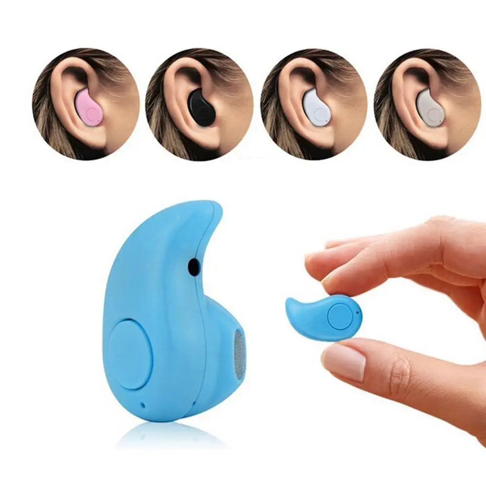 Мини беспроводные Bluetooth наушники в ухо спортивные с микрофоном гарнитура для