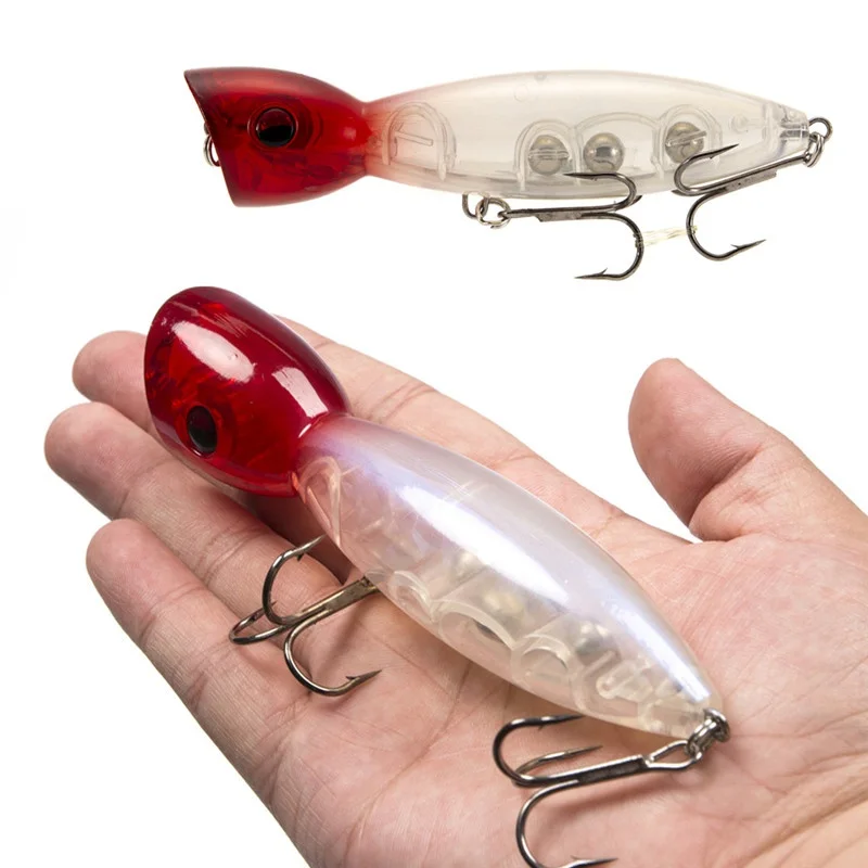 18 см/80 г твердая приманка большой Popper Рыбная 3D глаза &quotживого&quot Swimbait Топ воды