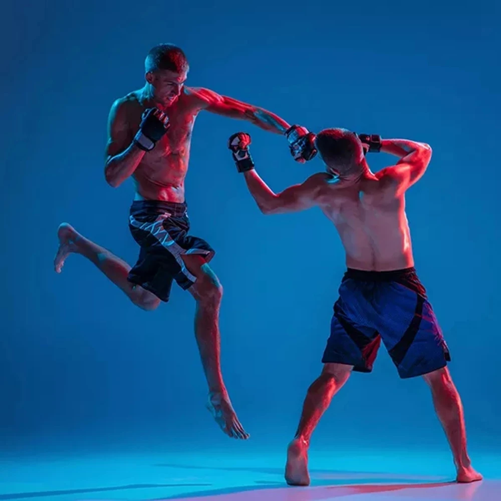 

Adults MMA Venomous Snake Tiger Muay Thai Gloves Karate Muay Thai Half Finger Boxing Fight Gloves Sanda Training Man Woman -40
