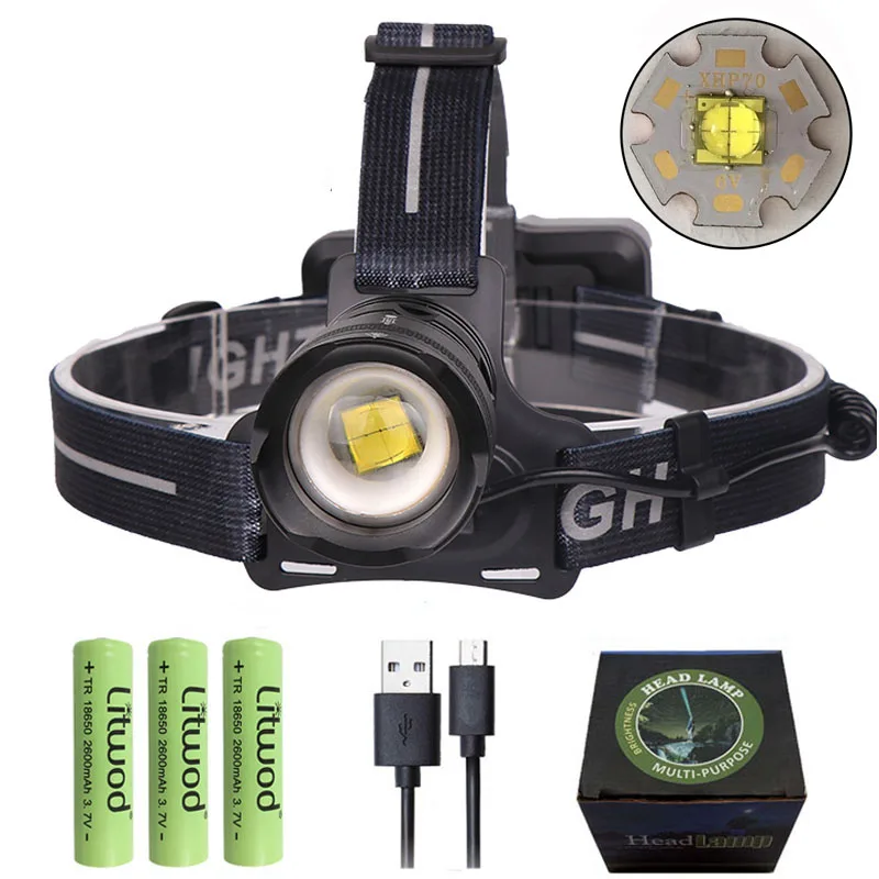 OPtion B Litwod Z40 2808 Новое поступление CREE Xlamp XHP70.2 32W 4292lm яркая светодиодная фара Головной фонарь фонарик - Испускаемый цвет: OPtion B