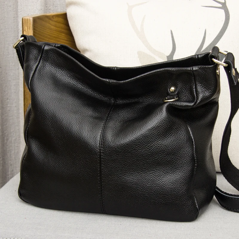 

Large Women's Genuine Leather Luxury Handbags Ladies Hobo Shoulder Bags Female Crossbody Bag bolsa feminina Fashion Totes 2018