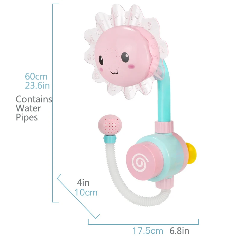 

Babyinner Baby Bathroom Sunflower Shower Water Toys Bathroom Tub Shower