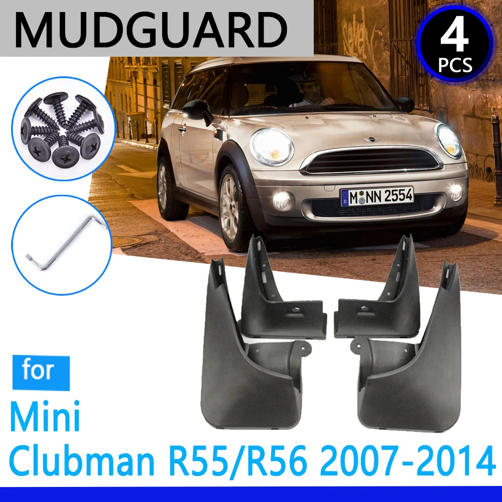 Mudguards fit for Mini Cooper Clubman R55 R56 2007~2014 2010 2011 2012 2013 Car Accessories Mudflap Fender Auto Replacement Part |